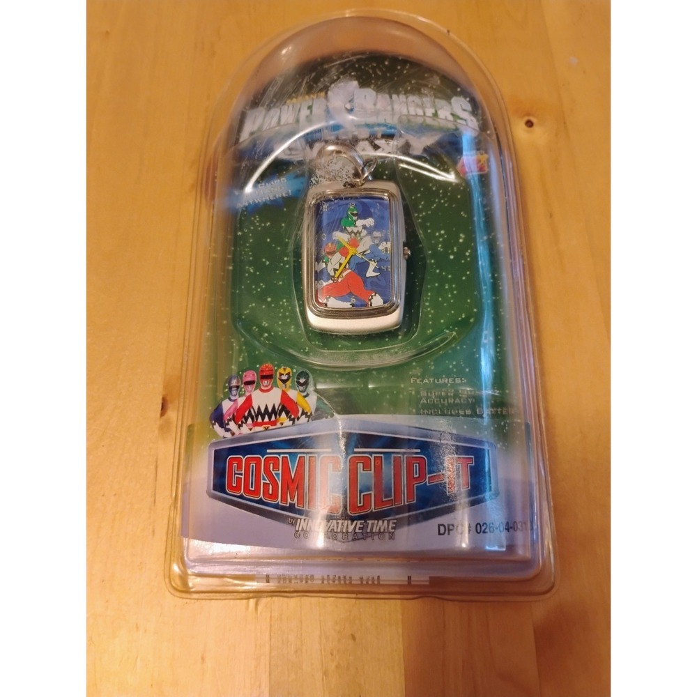 New Vintage 1999 Power Rangers LOST GALAXY Cosmic CLIP-IT Watch SEALED Toy